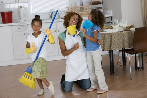 black-children-cleaning